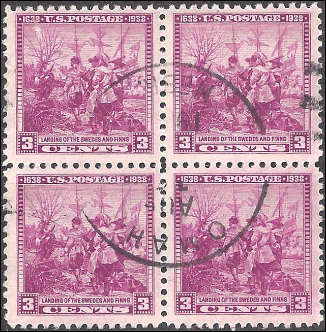 836 Used... Block of 4... SCV $1.00