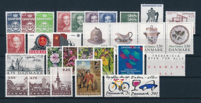 Denmark 1990 Complete Year Set  MNH