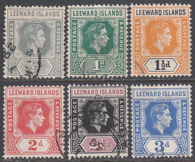 Leeward Islands 120-125 Used CV $3.90