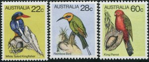 Australia 1980 SG735 Birds set of 3 MNH