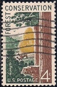 1122 4 cent Forest Conversation VF used