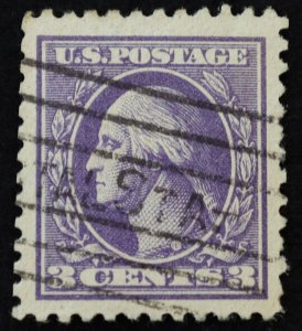 U.S. Used Stamp Scott #530 3c Washington XF - Superb Jumbo. A Gem!