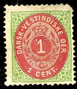 Danish West Indies, Scott #5, Unused, No Gum