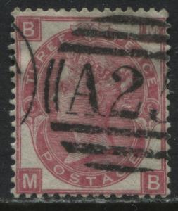 GB Used Abroad Malta A25 on 1867 3d Plate 6 MB