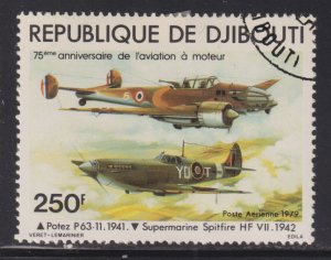 Djibouti C125 Potez P63-11 & Supermarine Spitfire HF-VII 1979