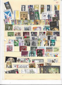 MALTA COLLECTION ONSTOCK SHEET MINT/USED