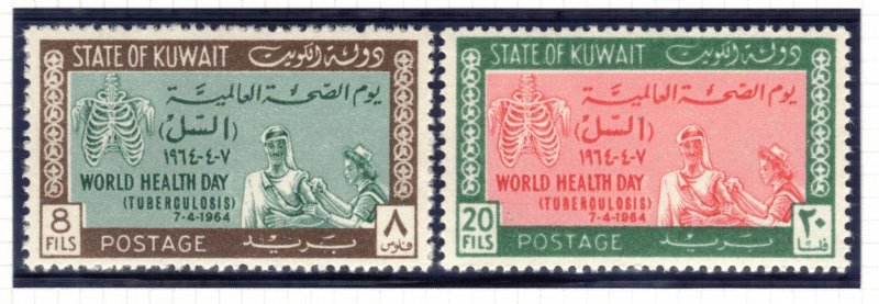 KUWAIT 1964 World Health Day; Scott 251-52; MNH