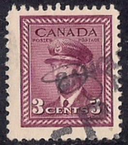 Canada #252 3 cent King George 6, F-VF used