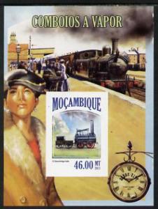 Mozambique 2013 Steam Trains #05 imperf s/sheet unmounted...