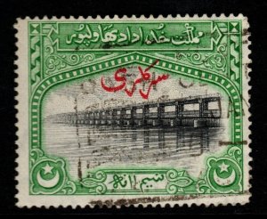 PAKISTAN-BAHAWALPUR SGO1 1945 ½a BLACK & GREEN FINE USED