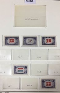 MOMEN: US STAMPS # 912 / 920A 1943-1944 MINT OG NH COLLECTIONS LOT # 10208