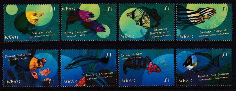 Nevis 1191a-1191h Marine Life Singles MNH VF