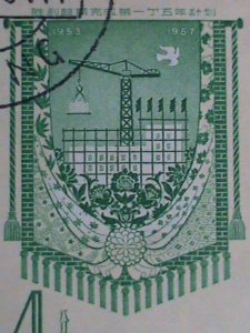 ​CHINA STAMP-1958 SC#334-6- FULFILLMENT OF FIRST FIVE YEAR PLAN USED-STAMP VF