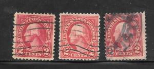 #Z938 Used 10 Cent Lot of 3 #554