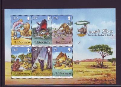 Alderney Sc 312a 2007 Just So Stories by Kipling stamp sheet mint NH