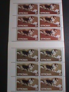 ​STROMA ISLAND-1970 -ERROR- BROWN COLOR MISSING-OSAKA EXPO'70 JAPAN MNH- SHEET