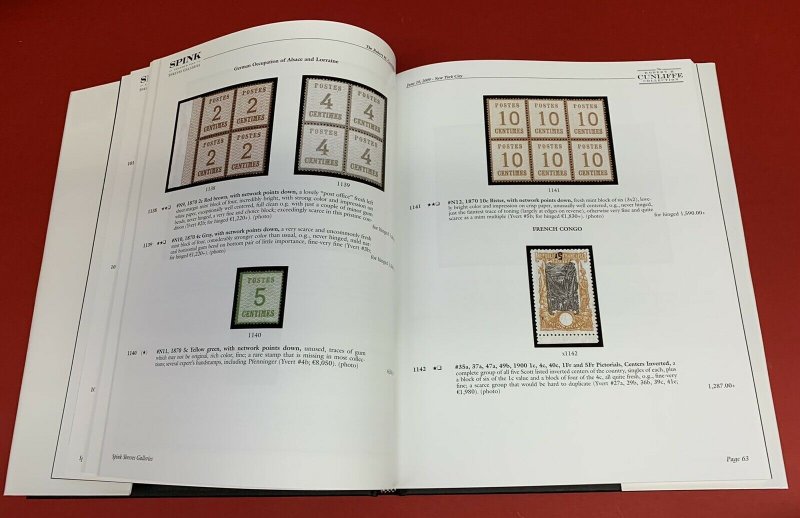 R. Cunliffe Collection of Inverted Stamps, 2 Vol. Set, Spink, June 18-19, 2009