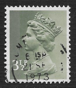 Great Britain #MH39 3 1/2p Queen Elizabeth II ~ Used