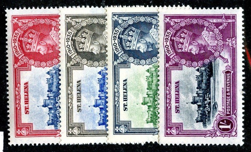 1935 St Helena Sc.# 111-14 mnh** cv $52. ( JUB 6 )