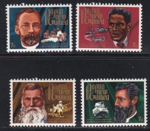 Papua New Guinea # 355-358, Pioneering Missionaries, NH, 1/2 Cat.,