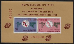 Haiti #C256a MNH S/Sheet - UNESCO Overprint