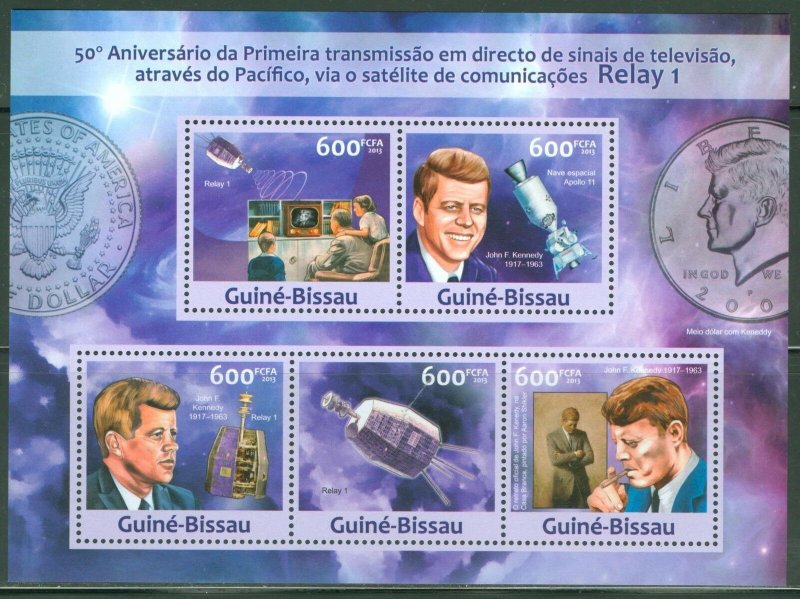 GUINEA BISSAU 2013 50th MEMORIAL PRESIDENT JOHN F KENNEDY  SHEET MINT NH