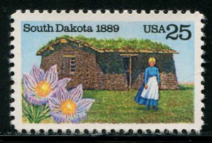 2416 US 25c South Dakota Statehood, MNH