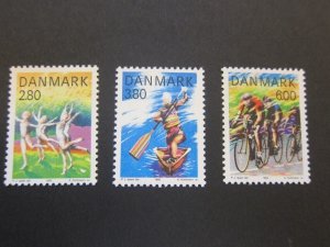 Denmark 1985 Sc 780-82 set MNH