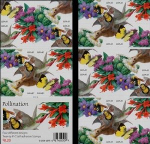 2007 41c Pollination, Bees, Hummingbird, Pane of 20 Scott 4153-56 Mint F/VF NH