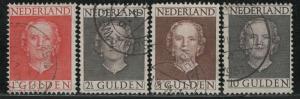 Netherlands Scott # 319 - 322, used