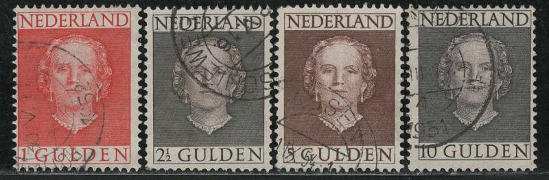 Netherlands Scott # 319 - 322, used