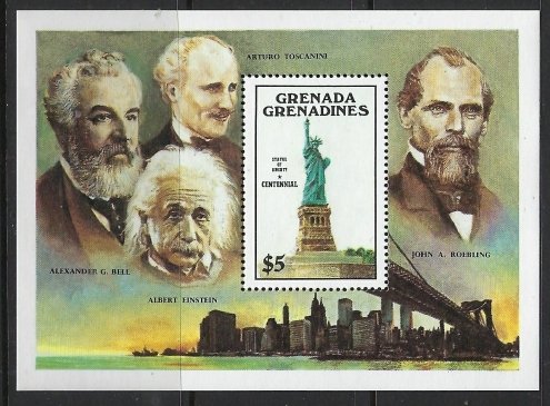 Grenada Grenadines 731 MNH 1986 Statue of Liberty (fe1368)