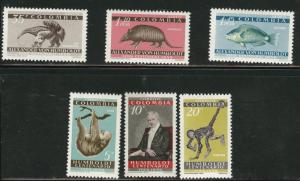 Colombia Scott 713-715, C357-359 MH* 1960 Humboldt set