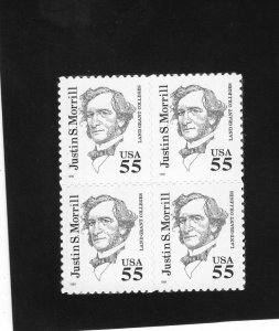2941 Justin S Morrill, MNH blk/4