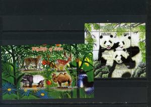 MALAWI 2011 FAUNA/ANIMALS OF ASIA SHEET OF 4 STAMPS & S/S MNH 