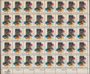 US #1758  Photography    Full sheet of 40-MNH