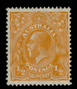 AUSTRALIA GV SG94, ½d orange, NH MINT.