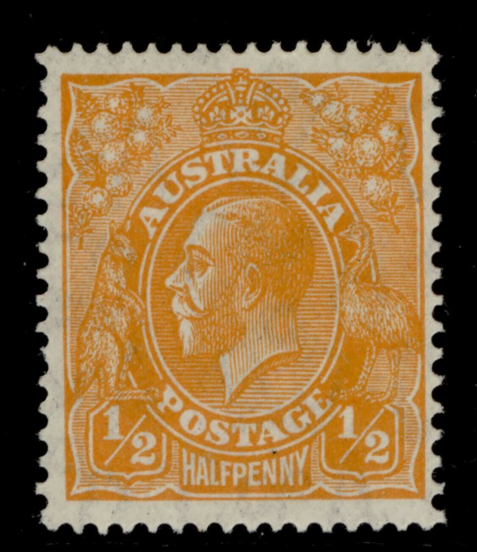 AUSTRALIA GV SG94, ½d orange, NH MINT.