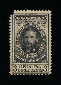 GENUINE #RS92d PRIVATE DIE G.G. GREEN MEDICINE PRINTED ON WMK-191R PAPER #14466