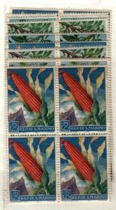 San Marino Scott 416-25 Mint NH blocks [TE1567]