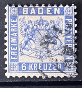 Baden #22 Used- SCV=$27.50