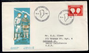 Greenland 69 Typed FDC