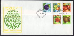 New Zealand 761-765 Fruit U/A FDC