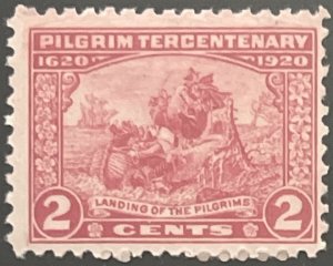 Scott #549 1920 2¢ Pilgrim Tercentenary Landing of the Pilgrims MNH OG