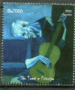 Sao Tome & Principe 2005 Picasso BLUE PERIOD PAINTINGS set Perforated Mint (NH