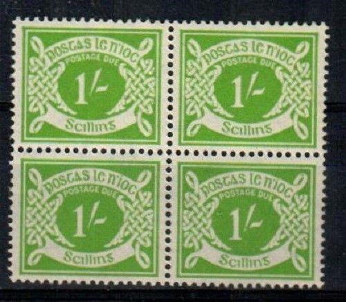 Ireland Scott J14 Mint NH block VF (Catalog Value $100.00)