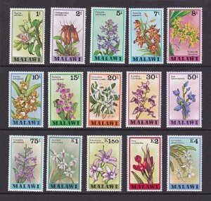 Malawi 1974 Flower Sc 327-341 set of 15 MNH