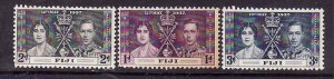 Fiji-Sc#114-16- id5-unused og NH KGVI Omnibus set-Coronation-1937-