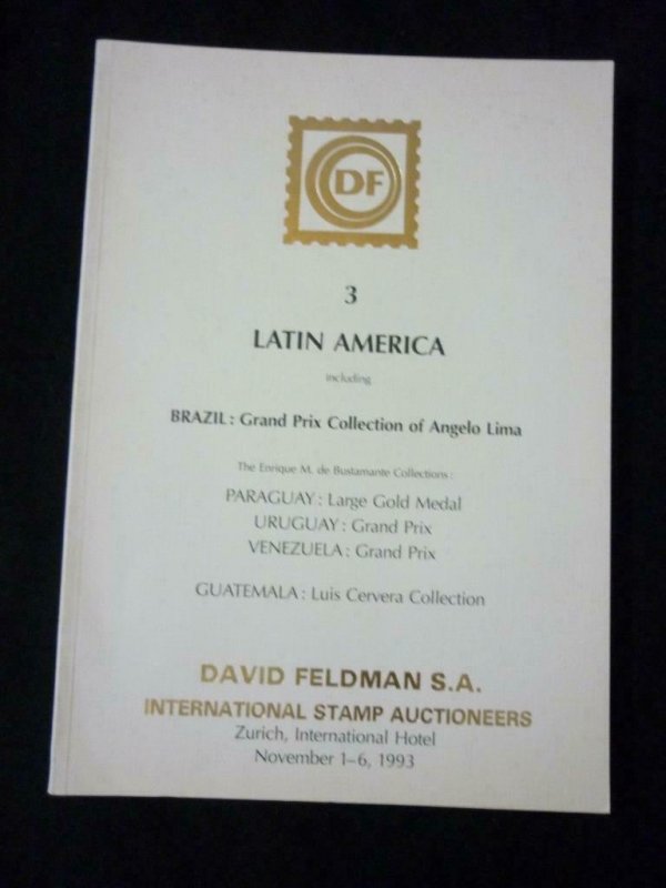 FELDMAN AUCTION CATALOGUE 1993 LATIN AMERICA BRAZIL GRAND PRIX ANGELO LIMA