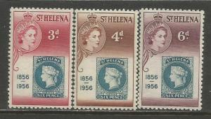 St. Helena   #153-55  MNH  (1956)  c.v. $0.80